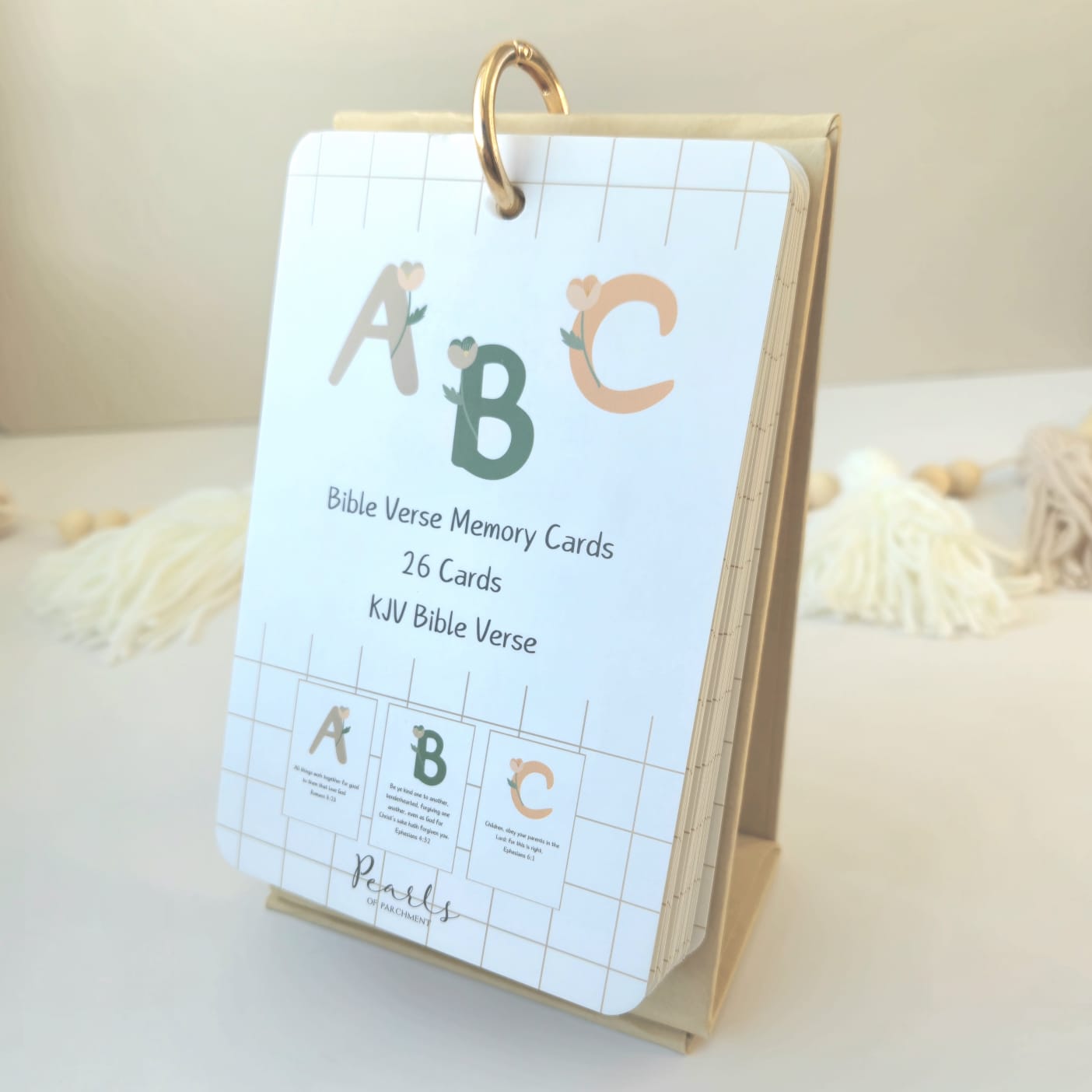 ABC Memory Cards | Childrens Bible Verse Memory Tool