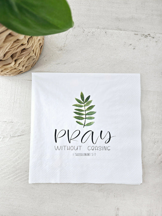 Pray Paper Scripture Napkins | 20ct Luncheon Napkins