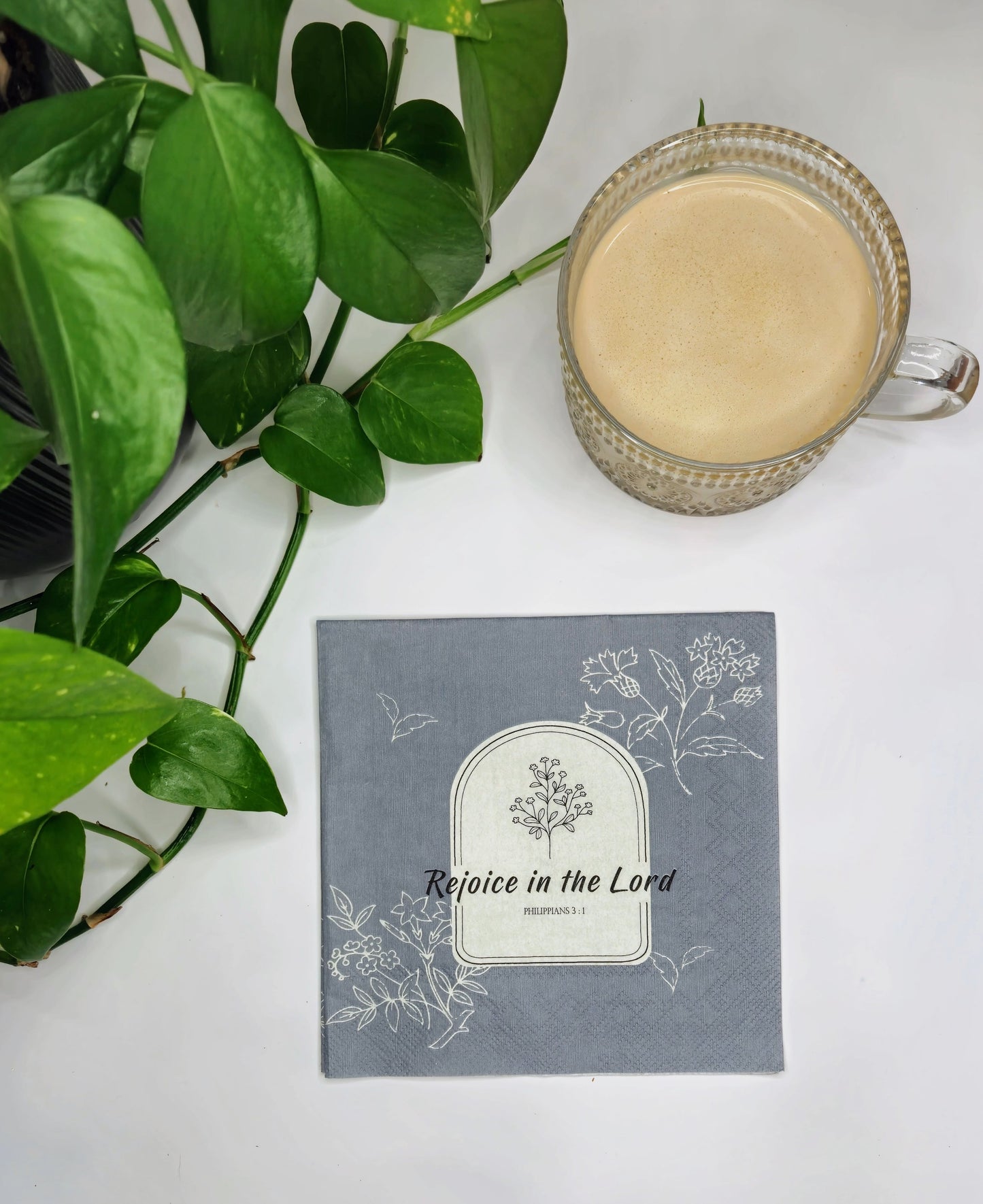 Rejoice In The Lord Paper Scripture Napkins | 20 ct Luncheon Napkins