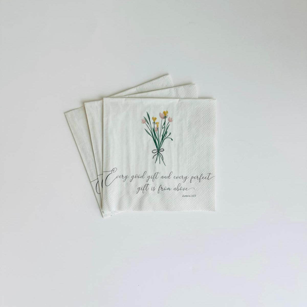 James 1:17 Every Good Gift Scripture Napkins – 20 Count