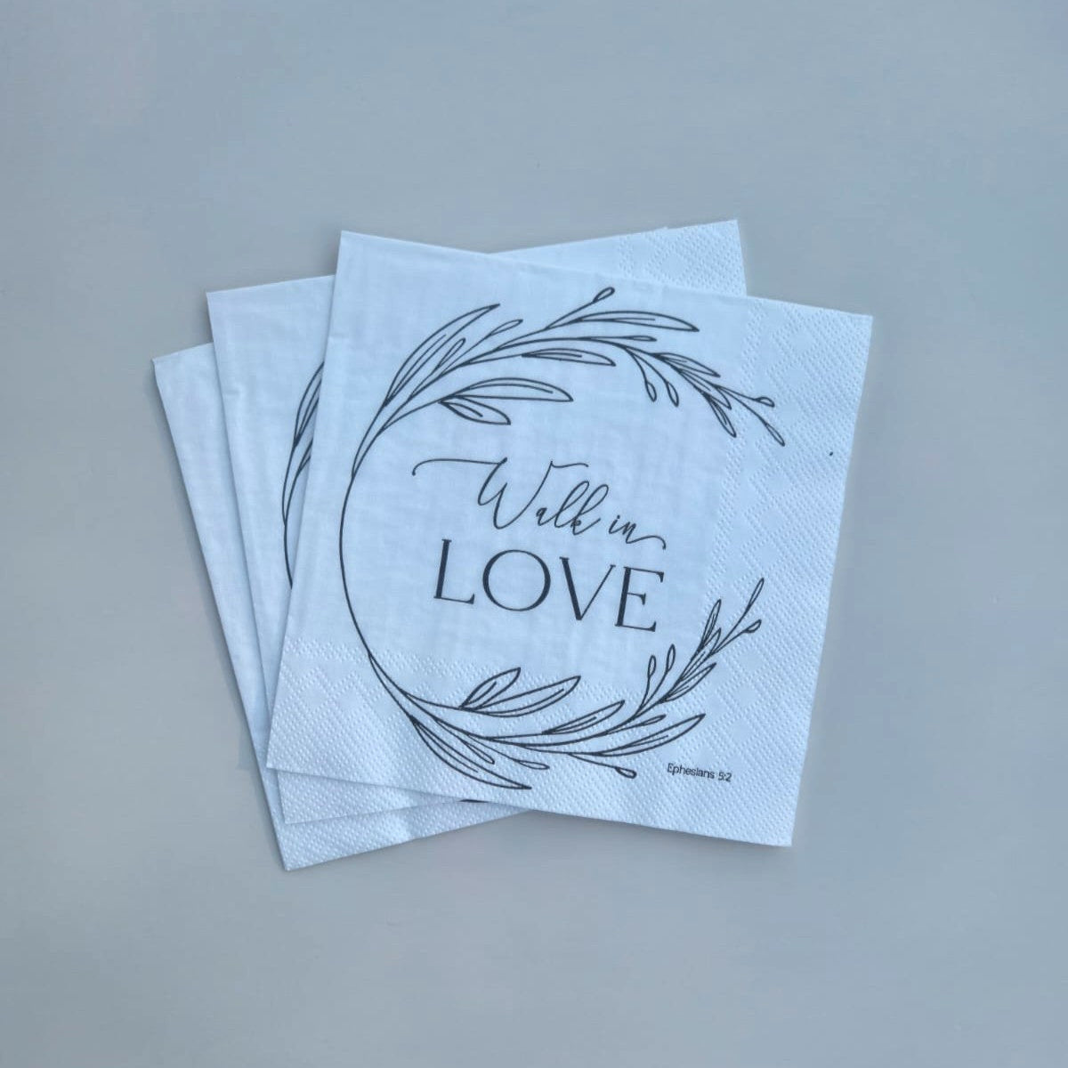 Walk in Love Scripture Luncheon Napkins – 20 ct